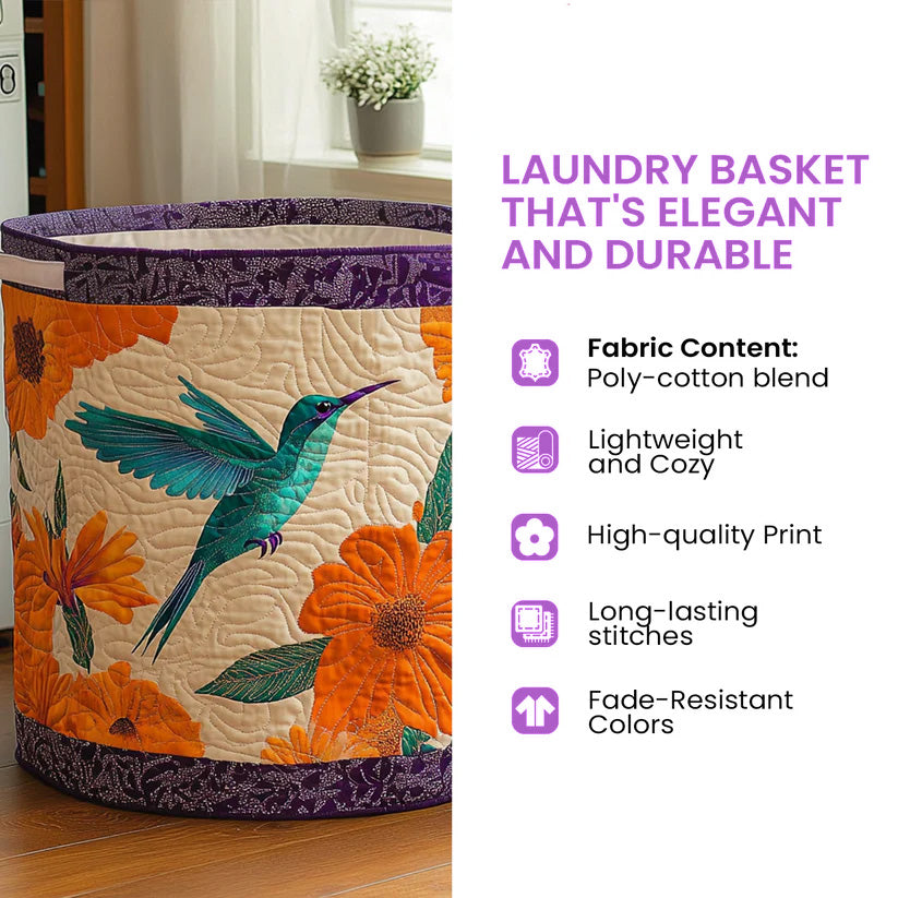 Butterfly Heaven Quilted Laundry Basket GFTOHD9685