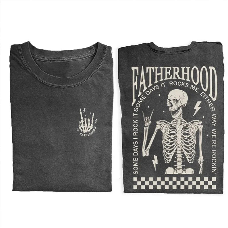 Fatherhood T-shirt - Vintage Grey