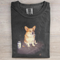 Funny Corgi Smoking Meme T-shirt