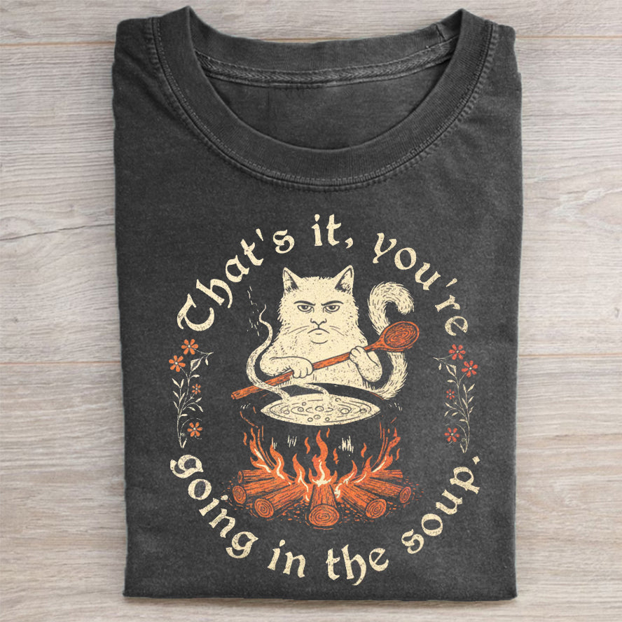 Weird Medieval Cat T-shirt