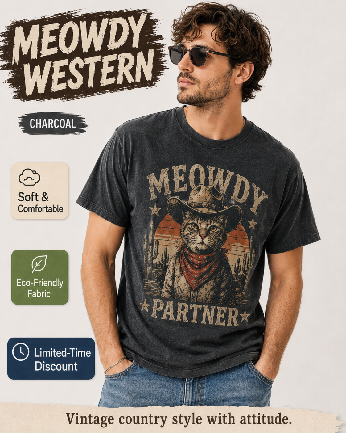Meowdy Western T-shirt