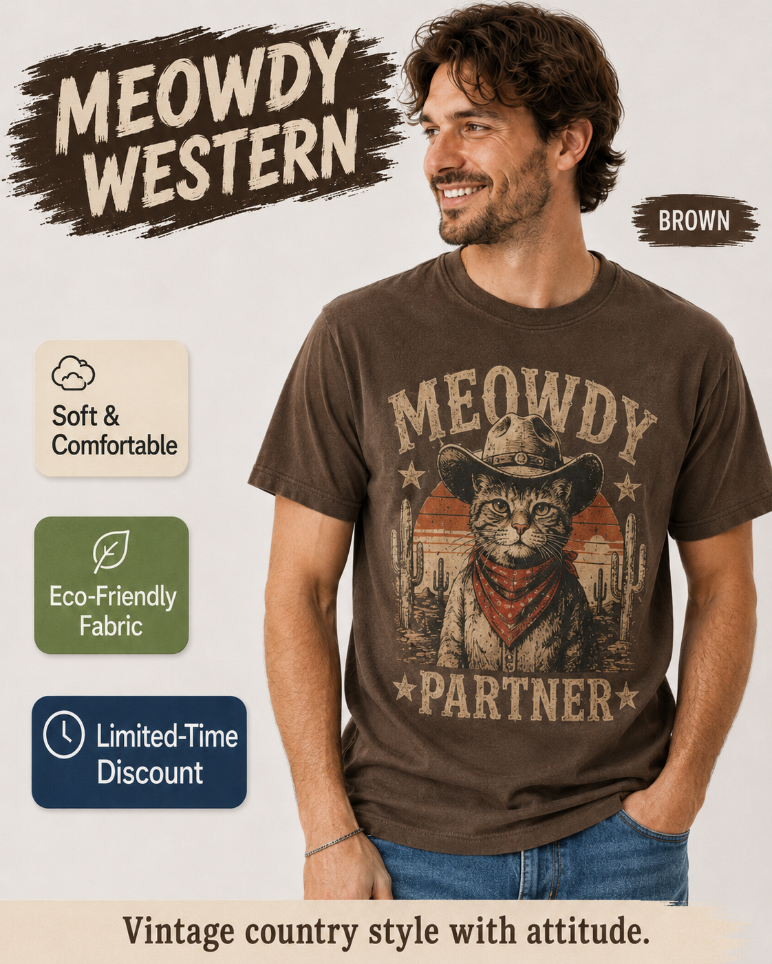 Meowdy Western T-shirt