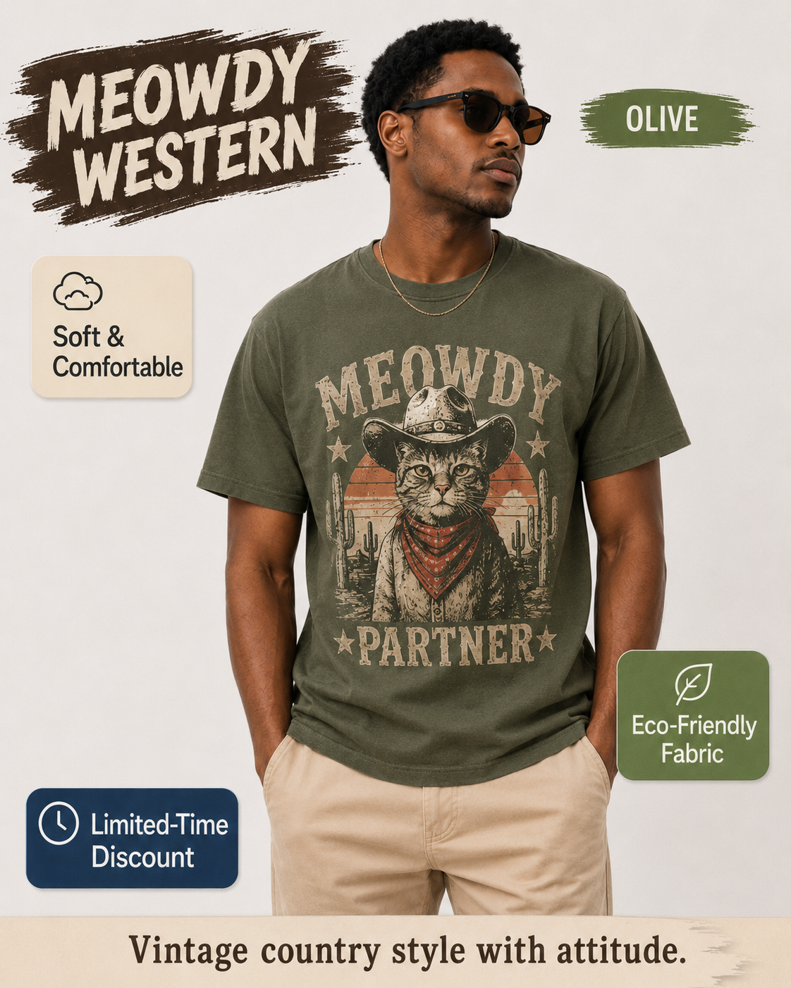 Meowdy Western T-shirt