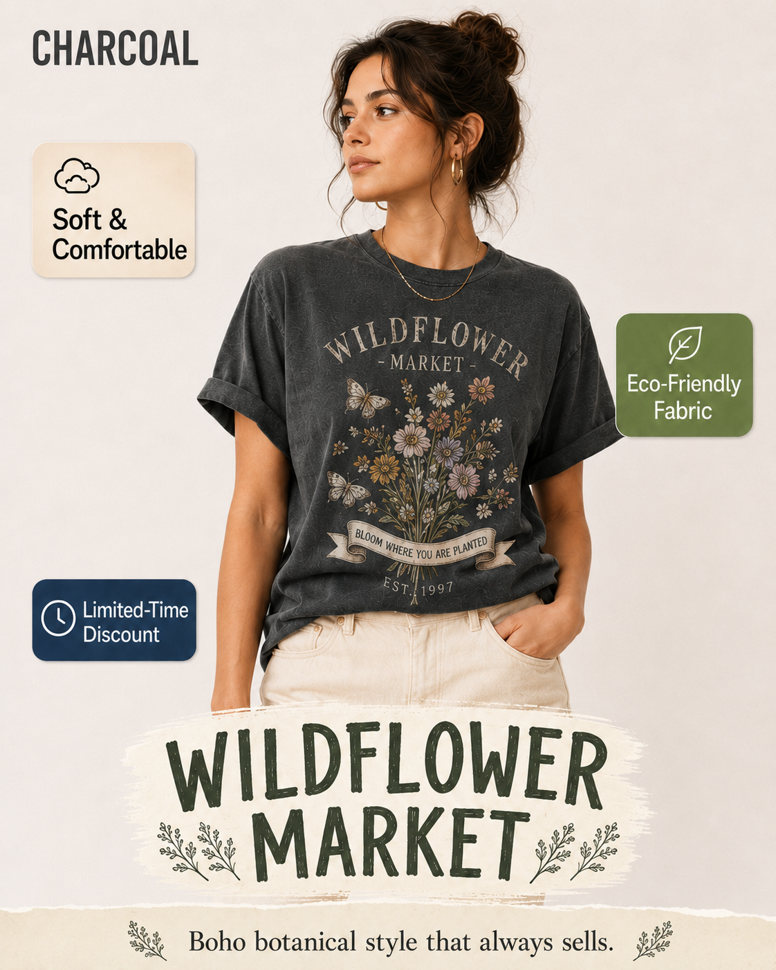 Wildflower Market T-shirt