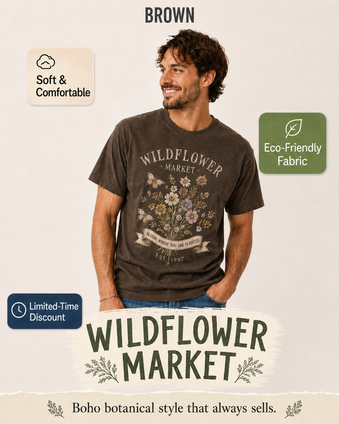 Wildflower Market T-shirt