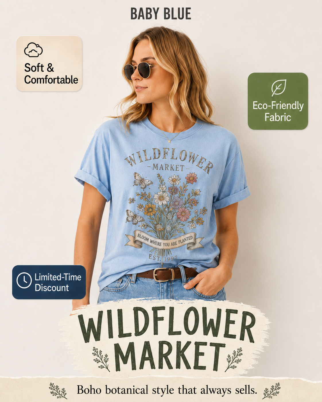 Wildflower Market T-shirt