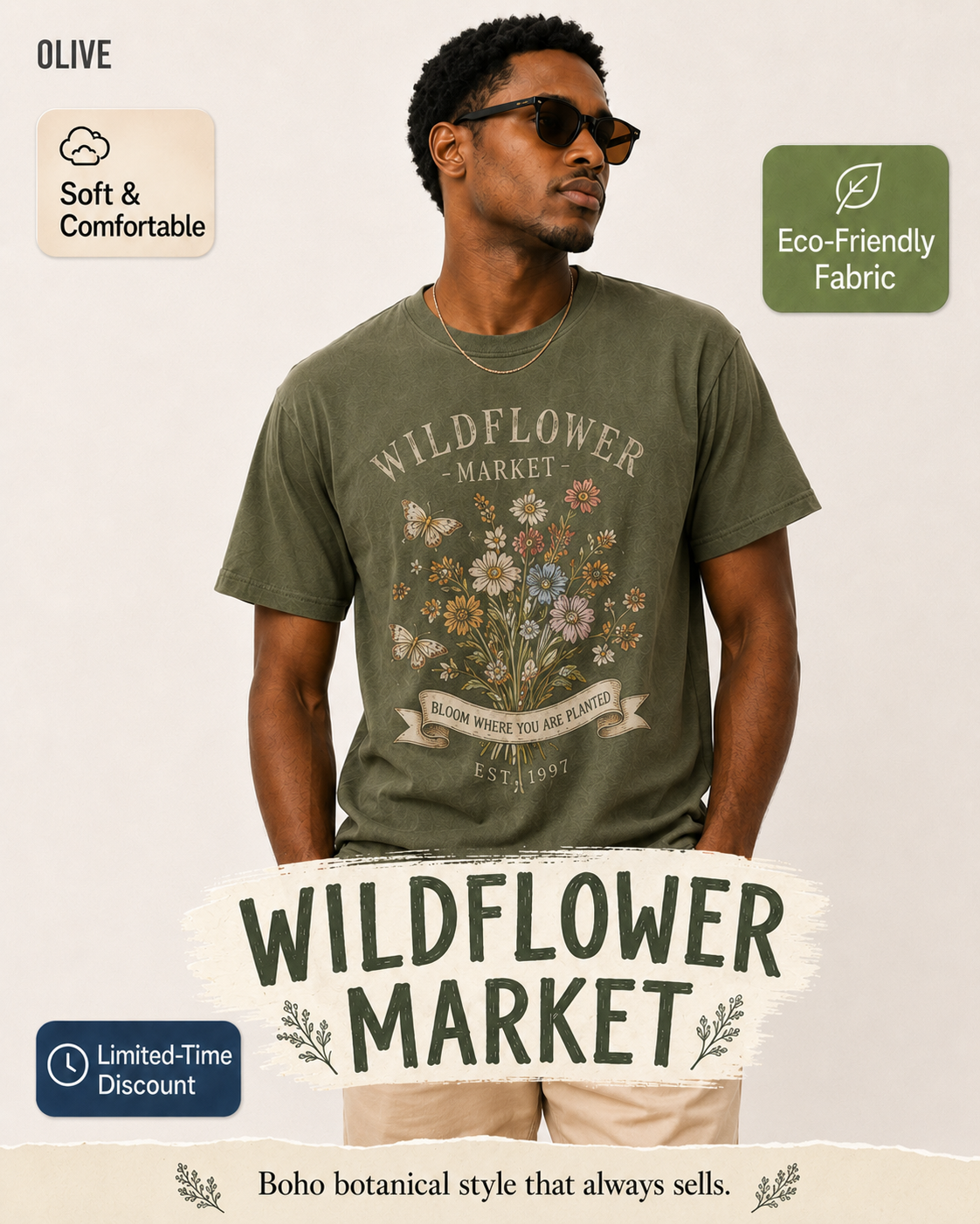 Wildflower Market T-shirt