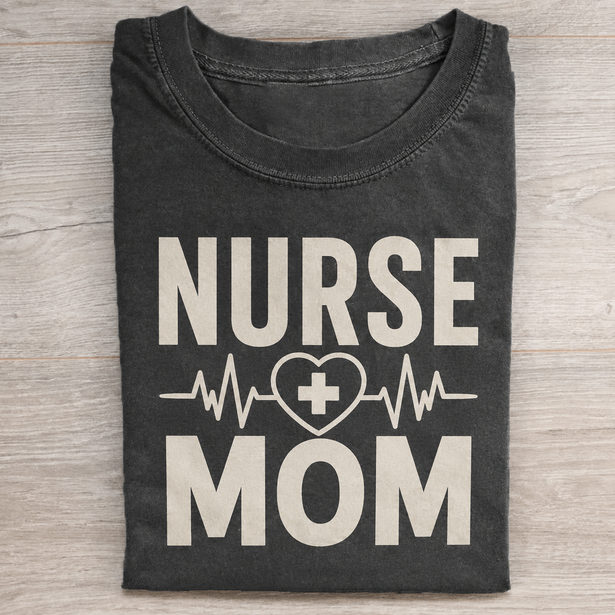 Heartbeat Nurse Mom T-shirt