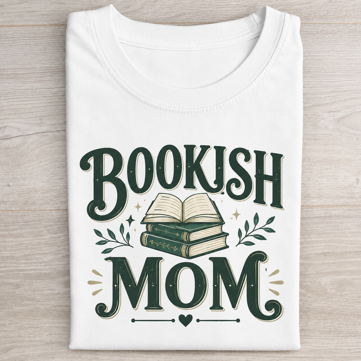 Bookish Mom Vintage Library T-shirt