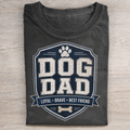 Retro Paw Dog Dad T-shirt
