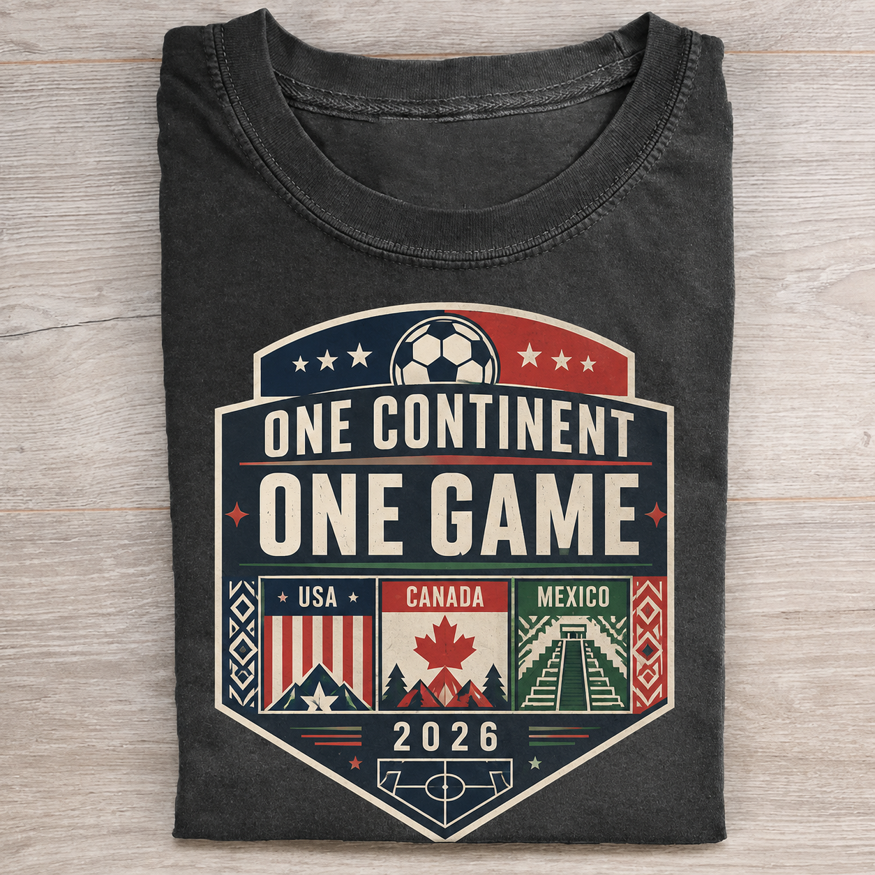 One Continent One Game Soccer T-shirt