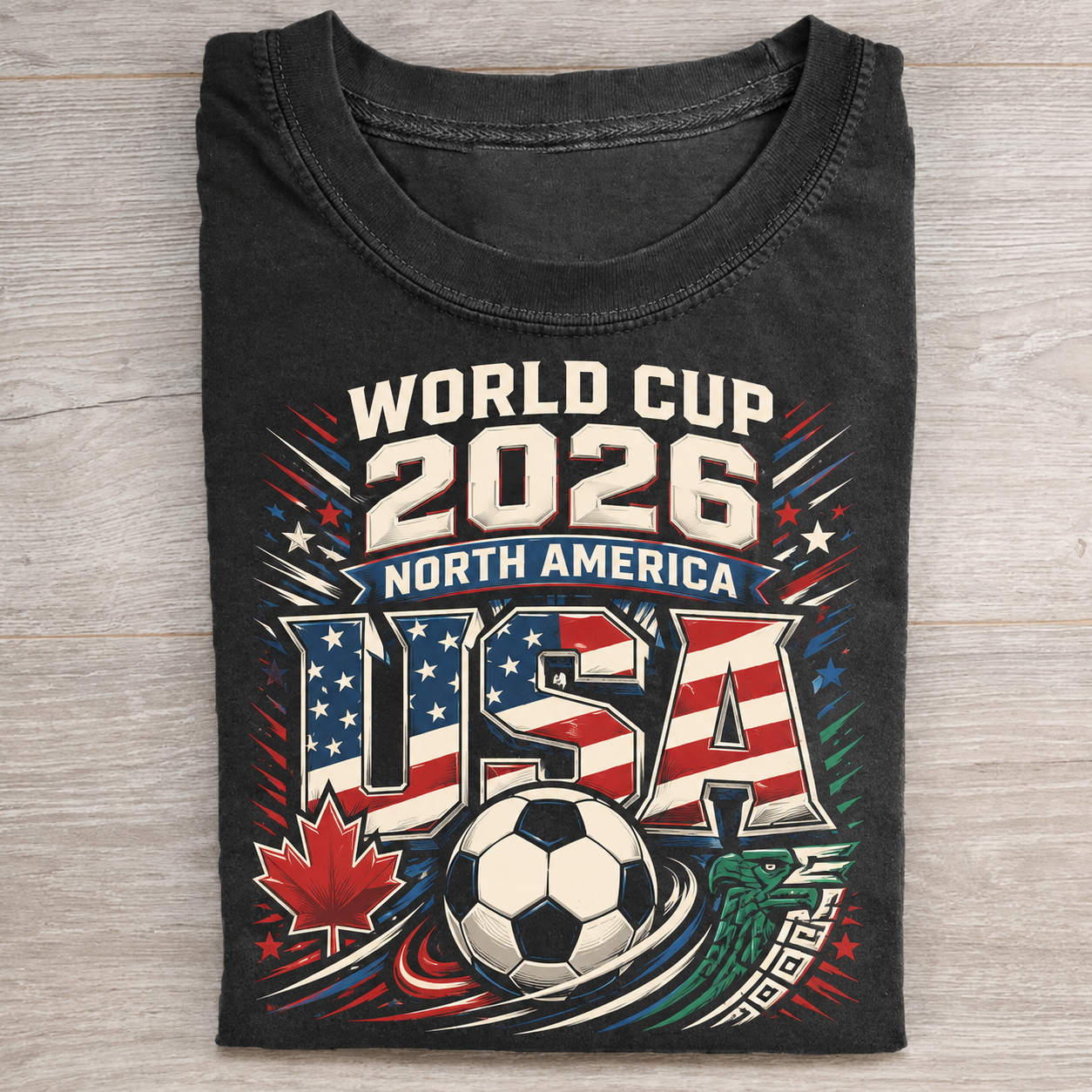 USA Canada Mexico Soccer 2026  T-shirt