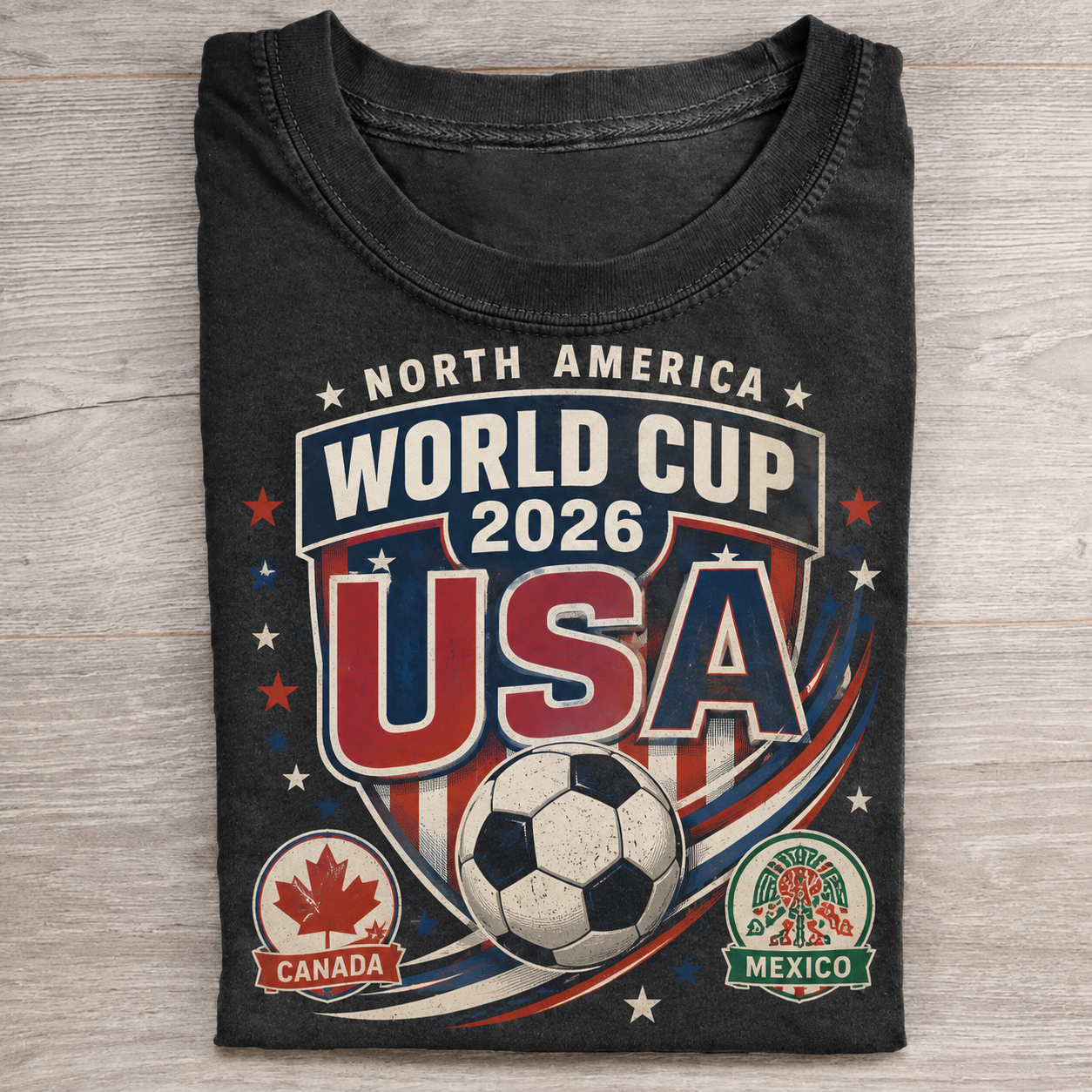 Retro North America Soccer 2026 T-shirt