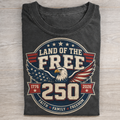 USA 250 Anniversary Land of the Free 250 Eagle T-shirt