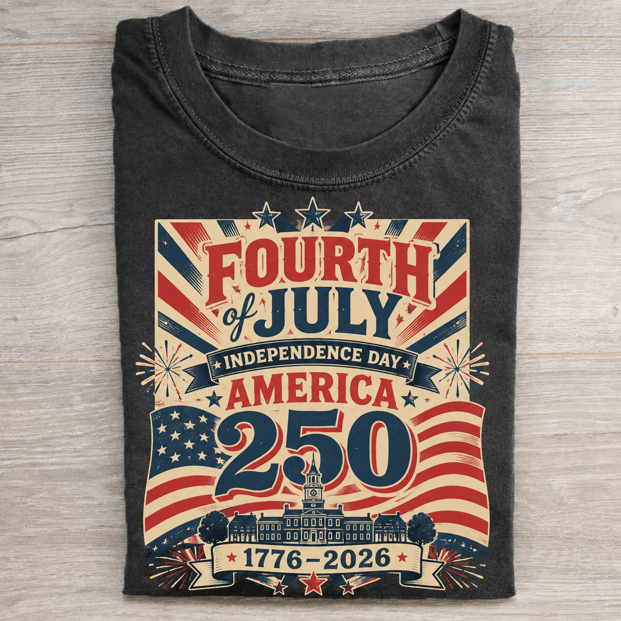 Fourth of July America 250 T-shirt