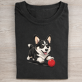Playful Corgi Ball Graphic T-Shirt