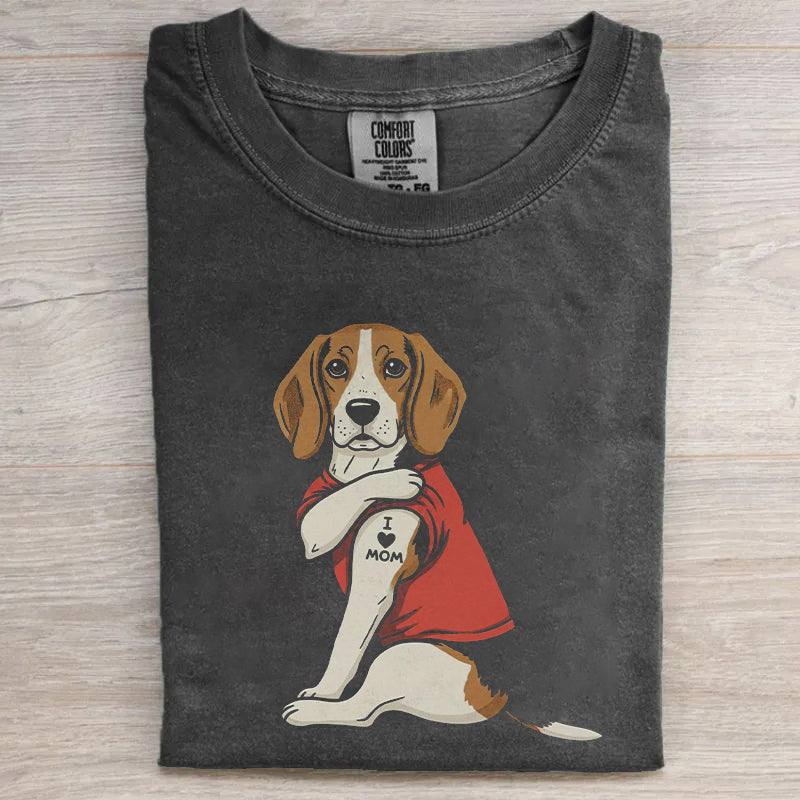 Beagle Featuring Tattooed T-shirt