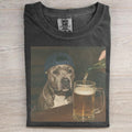 Pit Bull Drinking Beer T-shirt