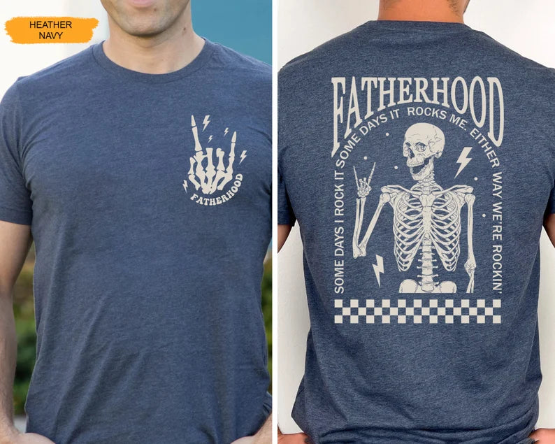 Fatherhood T-shirt - Blue