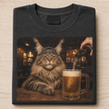 Maine Coon Beer Cheers T-shirt