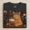 Orange Cat Beer Cheers T-shirt